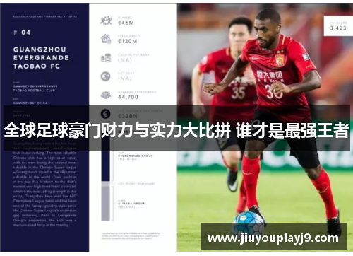 全球足球豪门财力与实力大比拼 谁才是最强王者